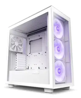 NZXT кутия за компютър H7 Elite RGB with window бял