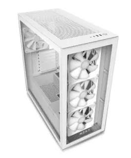 NZXT кутия за компютър H7 Elite RGB with window бял