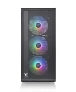 Alternative view of Thermaltake S200 Tempeчервен Glass ARGB черен ARGBx3