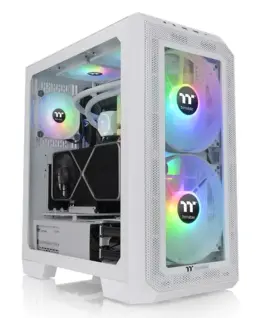 Alternative view of Thermaltake View 300 MX ARGB Tempeчервен Glass - Snow
