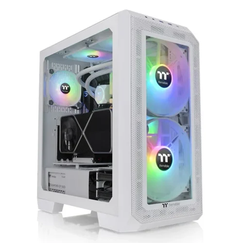 Alternative view of Thermaltake View 300 MX ARGB Tempeчервен Glass - Snow