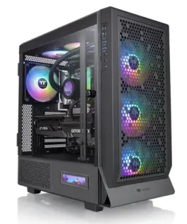 Thermaltake Ceres 500 A RGB черен Tempeчервен Glass