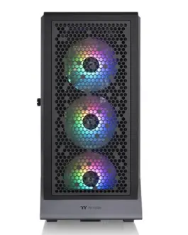 Alternative view of Thermaltake Ceres 500 A RGB черен Tempeчервен Glass