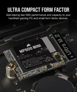 Alternative view of Corsair SSD диск 1TB MP600 MINI 4800/4800 MB/s PCIe Gen 4.0 x4 M.2 2230