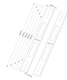 Alternative view of Neomounts AWL-250BL16 800X450-600 VESA extension kit