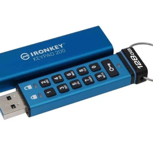 Alternative view of Kingston Pendrive 128GB IronKey Keypad 200 FIPS140-3 Level 3 AES-256