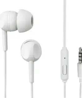 Alternative view of Thomson Earphones with microphone EAR3005W бял