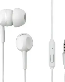 Alternative view of Thomson Earphones with microphone EAR3005W бял