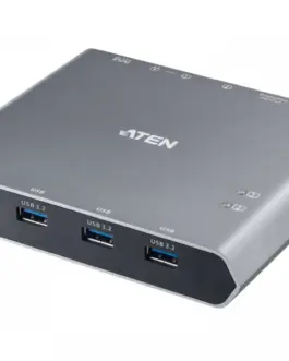 ATEN 2-Port 4K DP USB-C KVM Dock Switch with Power