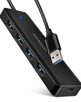 AXAGON HUE-C1A HUB 4-port USB 3.2 Gen 1 19cm кабел