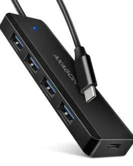 AXAGON HUE-C1C HUB 4-port USB 5Gbps 19cm USB-C кабел