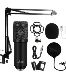 Media-Tech Studio and streaming microphone MT397K черен