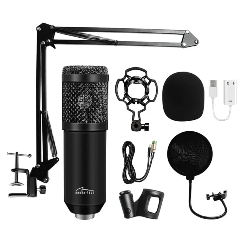 Media-Tech Studio and streaming microphone MT397K черен
