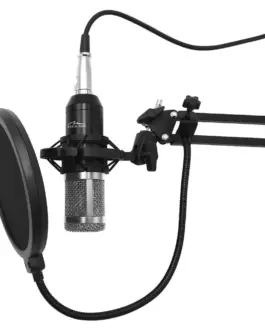 Alternative view of Media-Tech Studio and streaming microphone MT397S silver