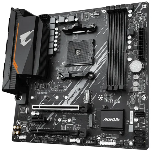 Alternative view of Дънна платка GIGABYTE B550M AORUS ELITE, Socket AM4