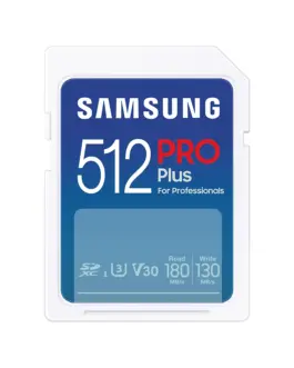 Карта памет Samsung PRO Plus SD Card 512GB Бяла