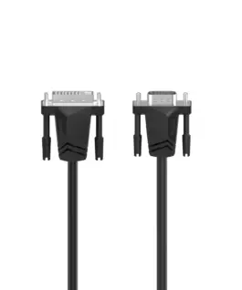 Кабел HAMA 200714 DVI мъжко - VGA мъжко 1.5 м Екраниран 1080p