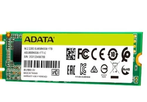 Alternative view of Adata Drive SSD Ultimate SU650 1TB M.2 2280 TLC 3D SATA