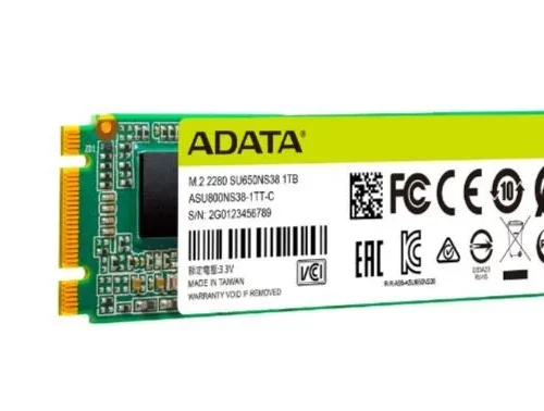 Adata Drive SSD Ultimate SU650 1TB M.2 2280 TLC 3D SATA