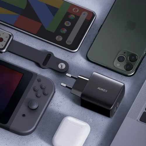 AUKEY AUKEY PA-B4S Omnia GaN мрежово зарядно 2xUSB C Po