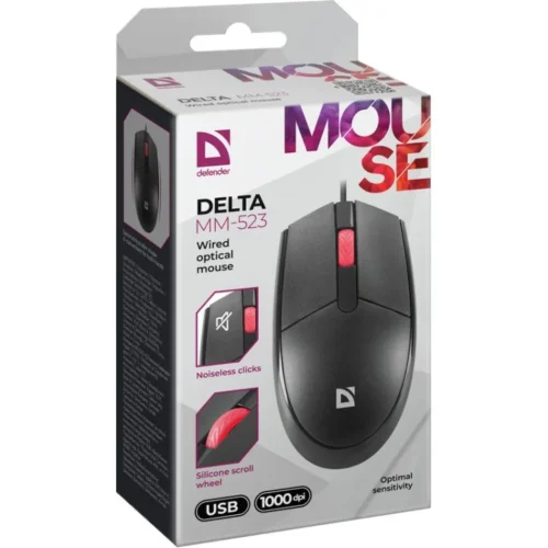 Defender WIчервен OPTIC MOUSE DELTA MM-523 черен