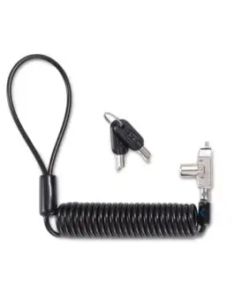 Kensington Slim N17 2.0 Portable Keyed Лаптоп Lock for Wedge-Shaped Slots