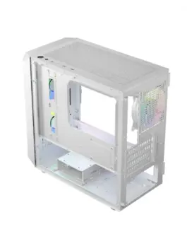 Alternative view of Logic Concept Компютър case PORTOS ARGB Mini бял