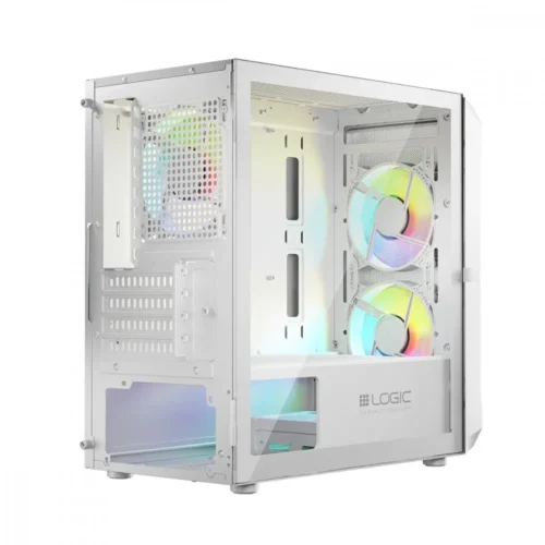 Logic Concept Компютър case PORTOS ARGB Mini бял