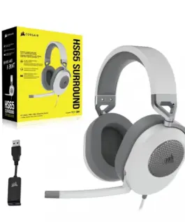 Alternative view of Corsair HS65 Surround Headset бял