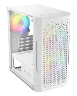 Logic Concept Компютър case ARAMIS ARGB Mini бял