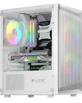 Logic Concept Компютър case ATOS ARGB MINI 3.0 бял