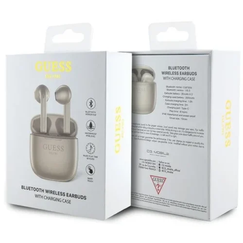 Alternative view of GUESS Bluetooth hedphones TWS GUTWST26PSD gold