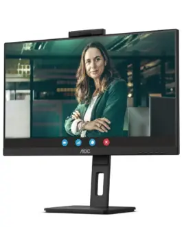 Alternative view of AOC Monitor Q27P3CW 27 inches IPS DP HDMIx2 USB-C Pivot Camera