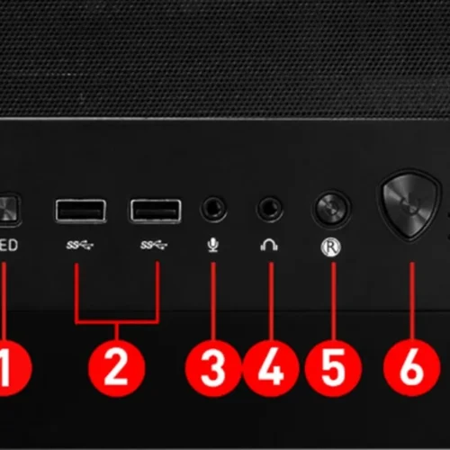 MSI MAG FORGE 120A AIR FLOW TEMPEчервен GLASS