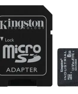 Kingston памет card microSD 8GB CL10 UHS-I Industrial without адаптер