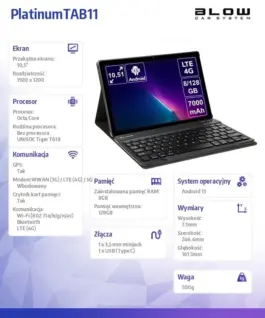 Alternative view of BLOW BLOW Plantinum TAB11 4G Etui