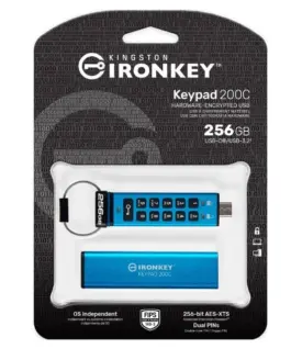Kingston Pendrive 256GB IronKey Keypad 200C USB-C FIPS140-3 Lvl3 AES-256