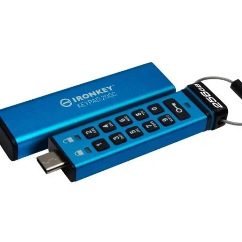 Kingston Pendrive 256GB IronKey Keypad 200C USB-C FIPS140-3 Lvl3 AES-256