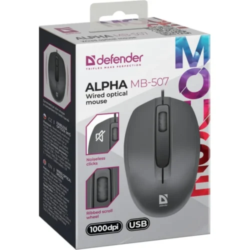 Defender Wiчервен optical mouse Alpha MB-507 черен