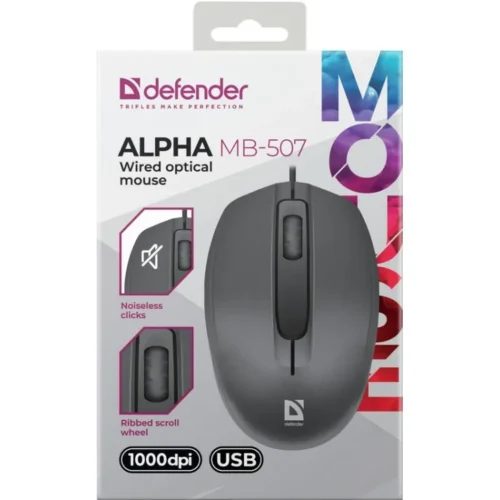 Defender Wiчервен optical mouse Alpha MB-507 черен