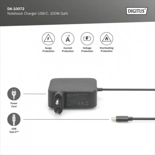 Digitus Лаптоп зарядно USB-C DA-10072