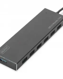 Digitus Hub 7-port USB 3.0 SuperSpeed. захранващ блок aluminum