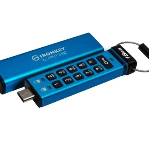 Kingston Pendrive 16GB IronKey Keypad 200C USB-C FIPS140-3 Lvl3 AES-256