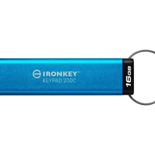 Kingston Pendrive 16GB IronKey Keypad 200C USB-C FIPS140-3 Lvl3 AES-256