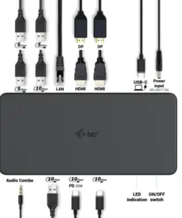i-tec i-tec USB-C/3.0/T3 Dual 4K DDS Gen.2 + PD 100W