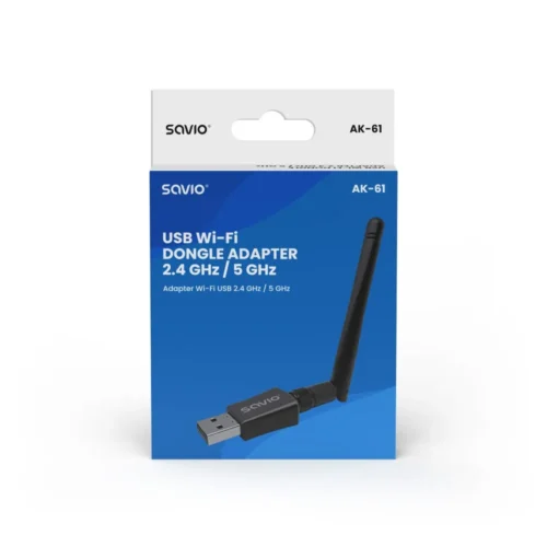 Savio USB Wi-Fi адаптер AK-61 wireless 433 Mbps