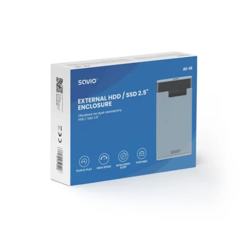 Savio кутия за външен диск HDD/SSD AK-66 USB 3.0 2.5