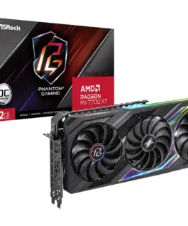 ASRock видео карта Radeon RX 7700 XT PHANTOM GAMING OC 12G GDDR6 192bit