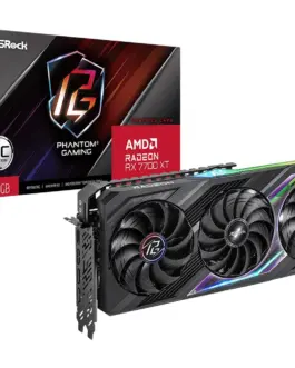 ASRock видео карта Radeon RX 7700 XT PHANTOM GAMING OC 12G GDDR6 192bit