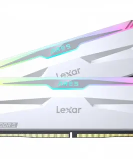 Lexar памет DDR5 ARES RGB Gaming 32GB(2*16GB)/6400 бял